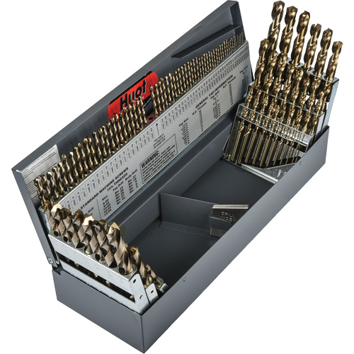 Heavy-Duty Jobber Length Combination Drill Bit Set, 114 Pieces, High Speed Cobalt Pathway Supply LP