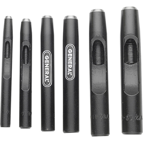 Hollow Steel Punch Set, 6 Pieces Pathway Supply LP