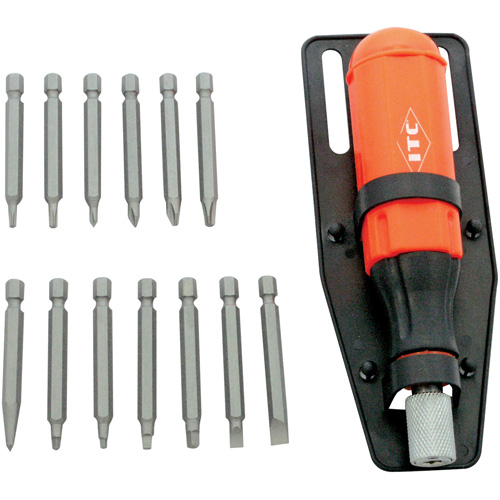 Jeu de tournevis multi-embouts de 15 pi&egrave;ces, Prise Plastique Pathway Supply LP