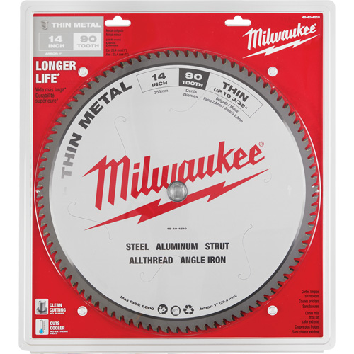Endurance&reg; Circular Saw Blade, 14", 90 Teeth, Metal Use Pathway Supply LP