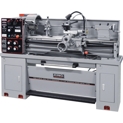Gearhead Metal Lathes- With Taper Attachment, 75" L x 32" W x 53" H Pathway Supply LP
