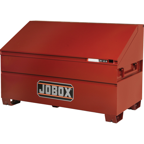 Slope Lid Chest, 60" x 30" x 39-1/2", Steel, Red Pathway Supply LP
