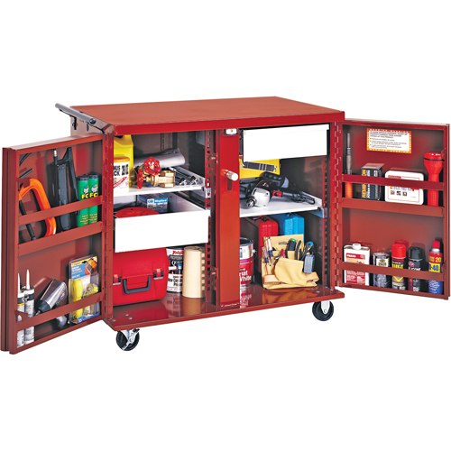 Rolling Work Bench, 43-7/8" W x 40-1/2" H x 26-7/8" D, 21.7 Cubic Feet Capacity Pathway Supply LP