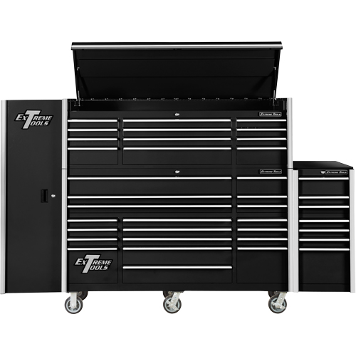 RX Series Side Cabinet, 3 Drawers, 19" W x 25" D x 61" H, Black Pathway Supply LP