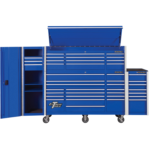 RX Series Side Cabinet, 3 Drawers, 19" W x 25" D x 61" H, Blue Pathway Supply LP