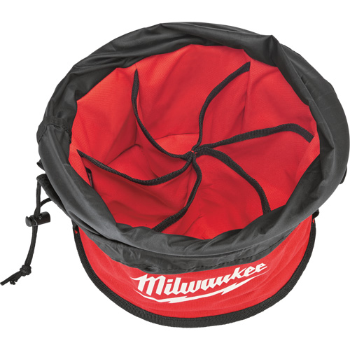 Parachute Organizer Bag, 11-4/5" L x 11-4/5" W x 11" H, Nylon, Black/Red Pathway Supply LP