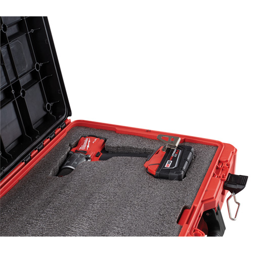 Coffre &agrave; outils avec partitions ajustables Packout, 20-7/10" x 15-1/5" x 6-1/5", Noir/Rouge Pathway Supply LP