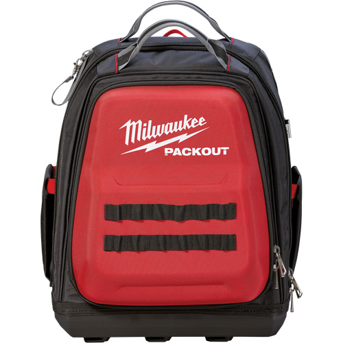 Packout Backpack, 15-3/4" L x 11-4/5" W, Black/Red, Ballistic Pathway Supply LP