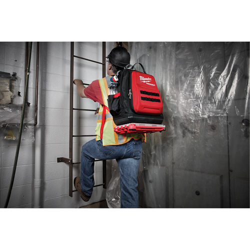 Packout Backpack, 15-3/4" L x 11-4/5" W, Black/Red, Ballistic Pathway Supply LP