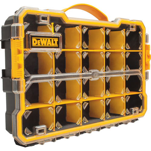 Compartment Pro Organizer, 11" W x 17-5/8" D x 2-7/8" H, Black/Yellow Pathway Supply LP