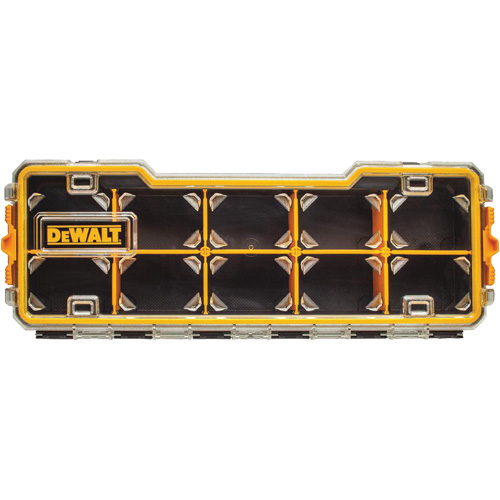 Compartment Pro Organizer, 6-5/8" W x 17-5/8" D x 2-7/8" H, Black/Yellow Pathway Supply LP