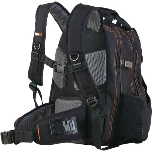 Arsenal&reg; 5843 Tool Backpack, 13-1/2" L x 8-1/2" W, Black, Polyester Pathway Supply LP