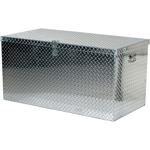 Boîte &agrave; outils portative en t&ocirc;le larm&eacute;e d'aluminium, 25-1/16" P x 49-1/4" la x 24" h, Argent Pathway Supply LP