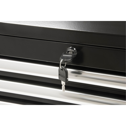 Coffre &agrave; outils industriel, 26" la, 4 tiroirs, Noir Pathway Supply LP