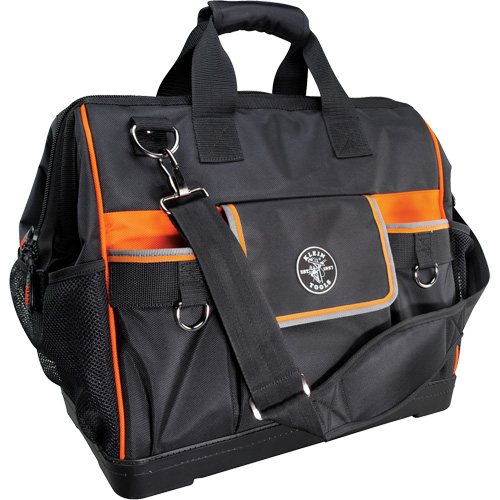 Tradesman Pro Wide-Open Tool Bag, Ballistic Nylon, 42 Pockets, Black Pathway Supply LP