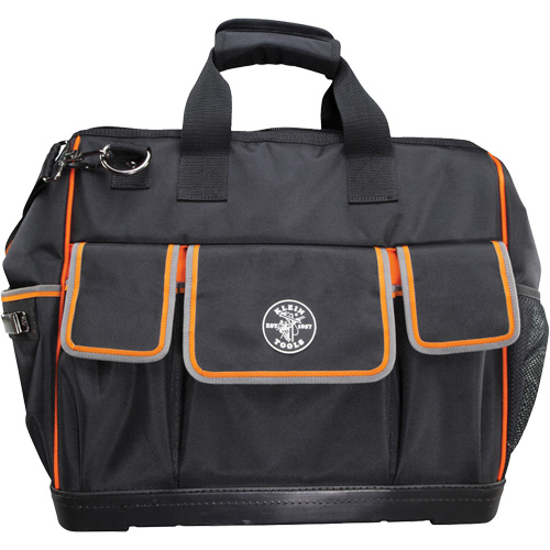 Tradesman Pro Wide-Open Tool Bag, Ballistic Nylon, 42 Pockets, Black Pathway Supply LP