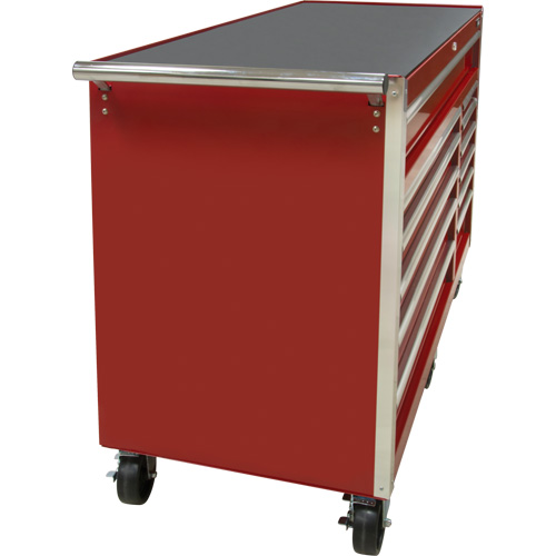 Chariot &agrave; outils industriel, 12 tiroirs, 56" la x 24-1/2" p x 38-1/8" h, Rouge Pathway Supply LP