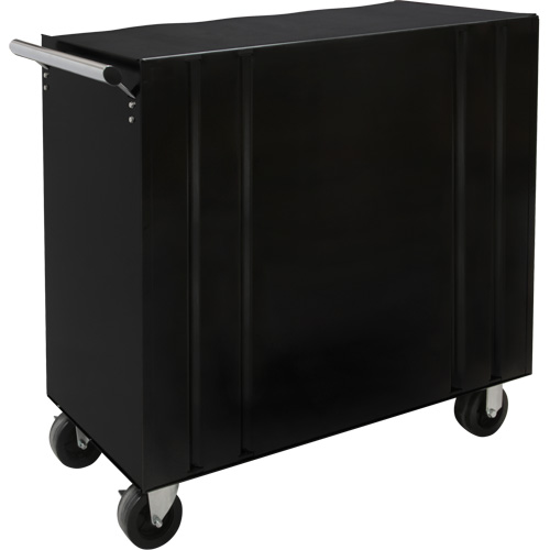 Chariot &agrave; outils industriel, 8 tiroirs, 44-3/10" la x 21-1/10" p x 36-7/10" h, Noir Pathway Supply LP