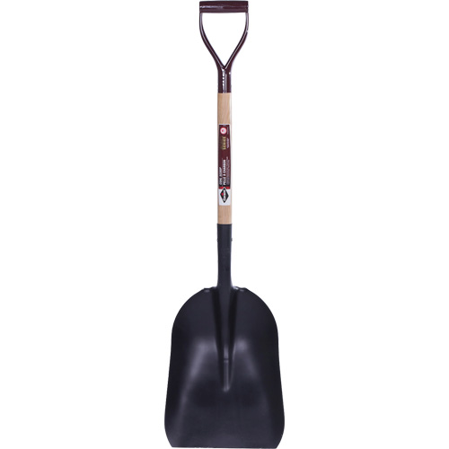 Grain & Coal Scoop Shovel, Wood, Tempered Steel Blade, D-Grip Handle Pathway Supply LP