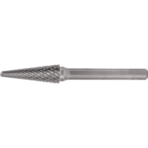 Fraises au carbure solide - Forme conique, extr&eacute;mit&eacute; rayon de 14°, 1/4" Tige Pathway Supply LP