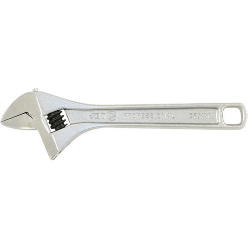 AWP-8 Super Heavy-Duty Professional Adjustable Wrench, 8" L, 1-1/8" Max Width, Chrome Pathway Supply LP