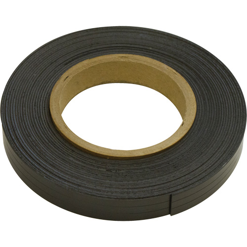 Magnetic Strips, 100' L x 1" W, 1/16" Thickness, Strength of 6 lbs. per Lin. Ft. Pathway Supply LP