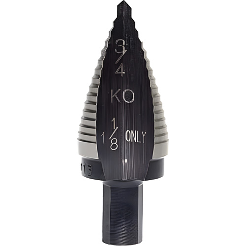 Step Drill Bit, 1-1/8" - 1-1/8" , 5/32" Increments, High Speed Steel Pathway Supply LP