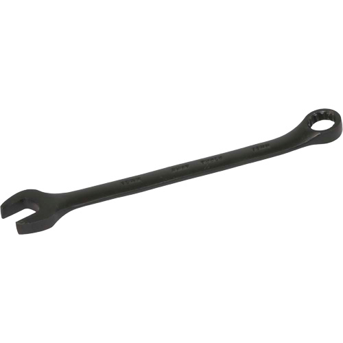 Flat Shank Combination Wrench, 12 Point, 12 mm, Black Oxide Finish Pathway Supply LP