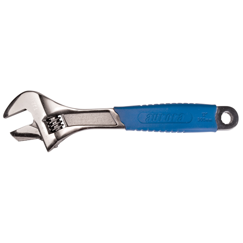 Adjustable Wrench, 12" L, 1-5/8" Max Width, Black Pathway Supply LP