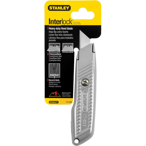 Fixed Blade Interlock&reg; Utility Knife, 5-1/2", Metal Blade Pathway Supply LP