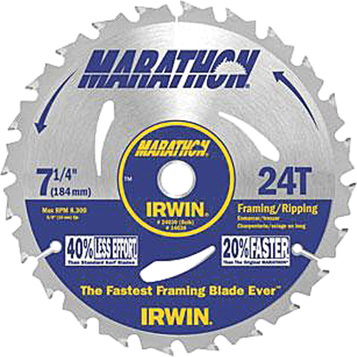 Contractor Saw Blades - Marathon&reg; Saw Blades, 7-1/4", 24 Teeth Pathway Supply LP