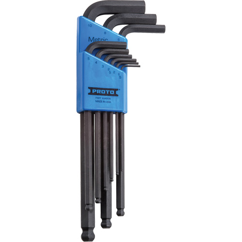 Round Head Hex Key Set, 9 Pcs., Metric Pathway Supply LP