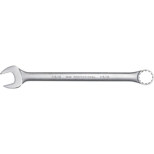 Combination Wrench, 12 Point, 1-5/16", Satin Finish Pathway Supply LP
