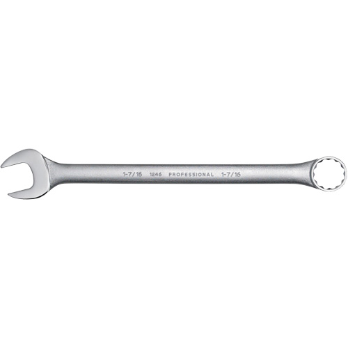 Combination Wrench, 12 Point, 1-7/16", Satin Finish Pathway Supply LP