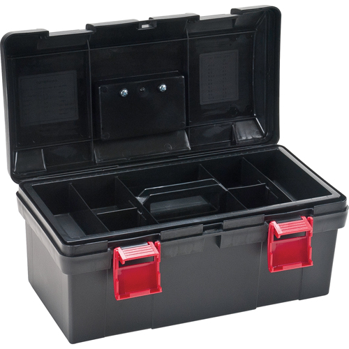Heavy-Duty Tool Box, 17-1/2" W x 9-1/2" D x 8" H, Black Pathway Supply LP