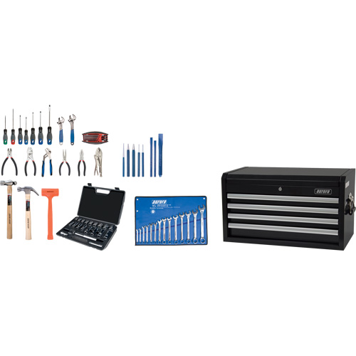 Ensemble d'outils de d&eacute;part avec coffre en acier, 70 morceaux Pathway Supply LP