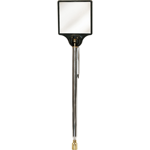 Miroir d'inspection &agrave; aimant, Carr&eacute;e, 2" lo x 2" la, T&eacute;lescopique Pathway Supply LP