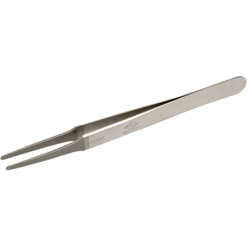 Tweezers - Flat Round Tips, Straight - 4.75" (120 mm) Pathway Supply LP