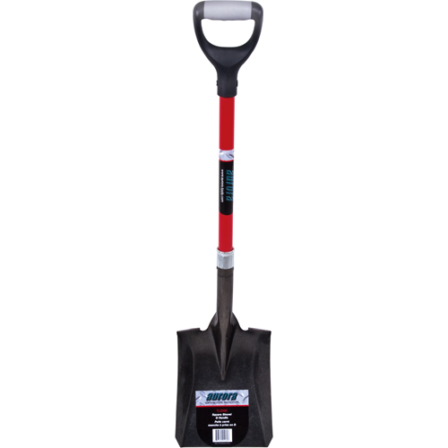 Heavy-Duty Square Shovel, Fibreglass, Carbon Steel Blade, D-Grip Handle, 29-1/2" Long Pathway Supply LP