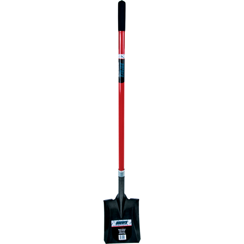 Heavy-Duty Square Shovel, Fibreglass, Carbon Steel Blade, Straight Handle, 47-1/2" Long Pathway Supply LP