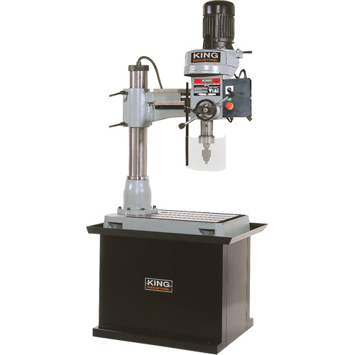 Radial Drilling Machine with Stand, 1/2" Chuck, 5 Speed(s), 19-5/8" W x 21-5/8" L, #3 Morse Pathway Supply LP