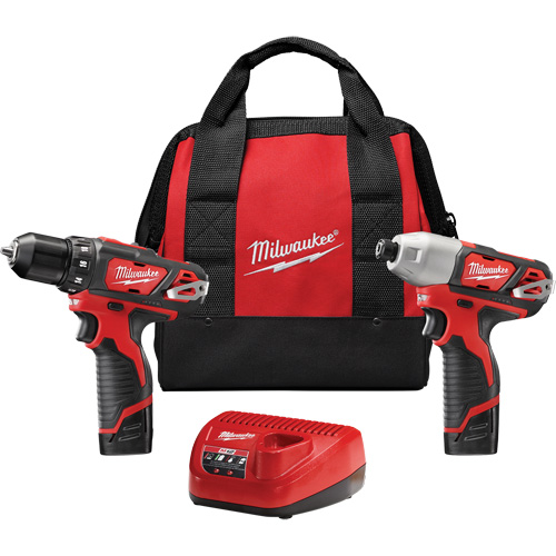 M12 Cordless 2-Tool Combo Kit, Lithium-Ion, 12 V Pathway Supply LP
