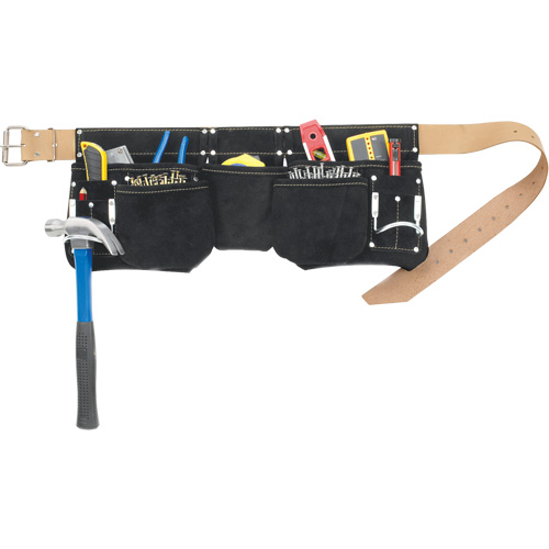 Journeyman's Carpenter Tool Belt, Leather, Black Pathway Supply LP