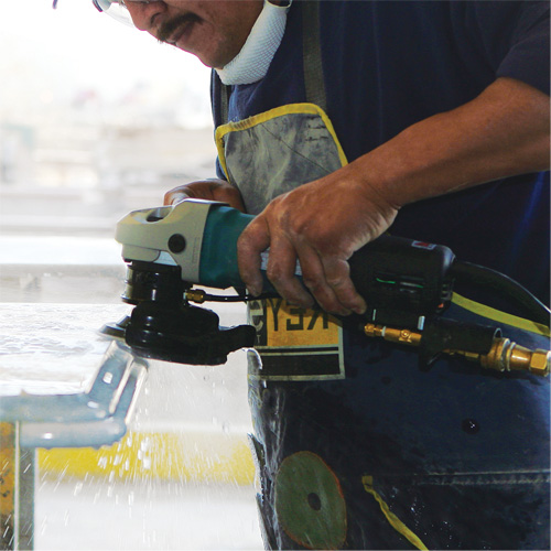 Polisseuse &eacute;lectronique pour pierre, 4" tampon, 7,9 A, 2000-4000 Tr/min &agrave; vide Pathway Supply LP