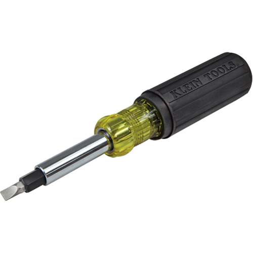 Heavy-Duty Multi-Bit Screwdriver/Nut Driver, 7-9/10" L, Cushion Grip Handle Pathway Supply LP