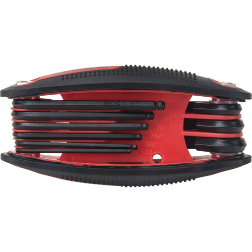 Ball End Fold-Up Hex Key Set, 9 Pcs., Imperial Pathway Supply LP