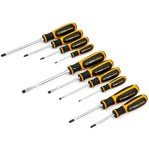 Phillips&reg;/Slotted/Pozidriv&reg; Dual Material Screwdriver Set, 10 Pcs. Pathway Supply LP