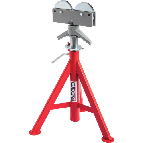 Support de tuyau pour rouleau baiss&eacute; no RJ-98, 59-104 cm R&eacute;glage de la hauteur, 12" Capacit&eacute; max. de tuyau, 1000 lb Capacit&eacute; de charge max. Pathway Supply LP