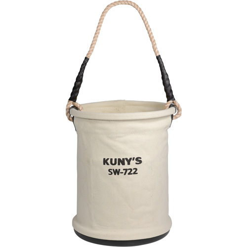 Heavy-Duty Buckets, 11" L x 11" W x 16" H, Canvas, Beige Pathway Supply LP
