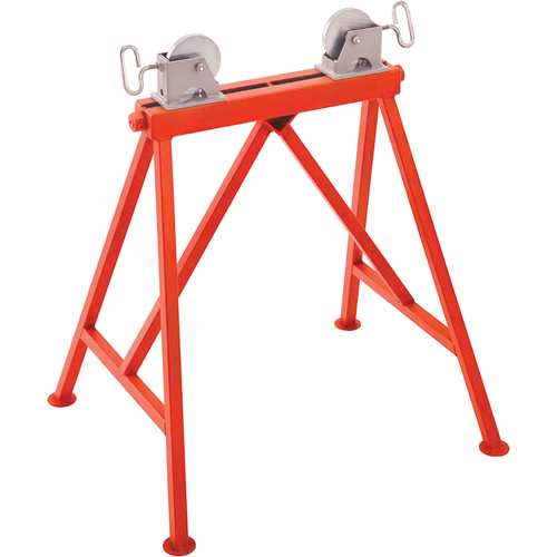 Support ajustable no AR99 a/rouleau en acier, 36" Capacit&eacute; max. de tuyau, 2500 lb Capacit&eacute; de charge max. Pathway Supply LP